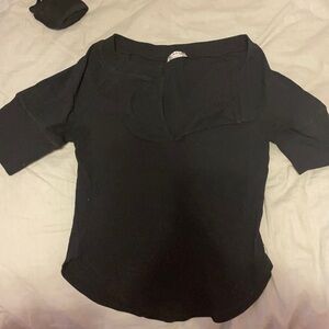 Free people black tee